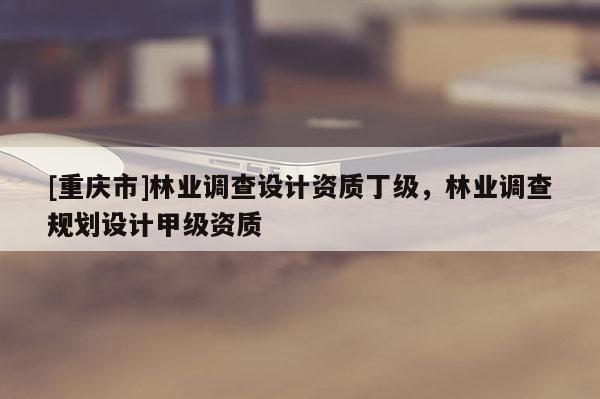 [重慶市]林業(yè)調(diào)查設(shè)計資質(zhì)丁級，林業(yè)調(diào)查規(guī)劃設(shè)計甲級資質(zhì)